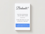 Review Kaart | Visitekaart - Bedankt - Afbeelding 2