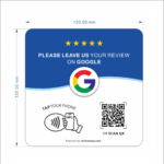 Google Review Stickers 12x12cm - Afbeelding 2