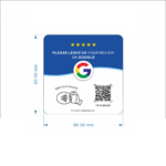 Google Review Stickers 8x8cm - Afbeelding 2
