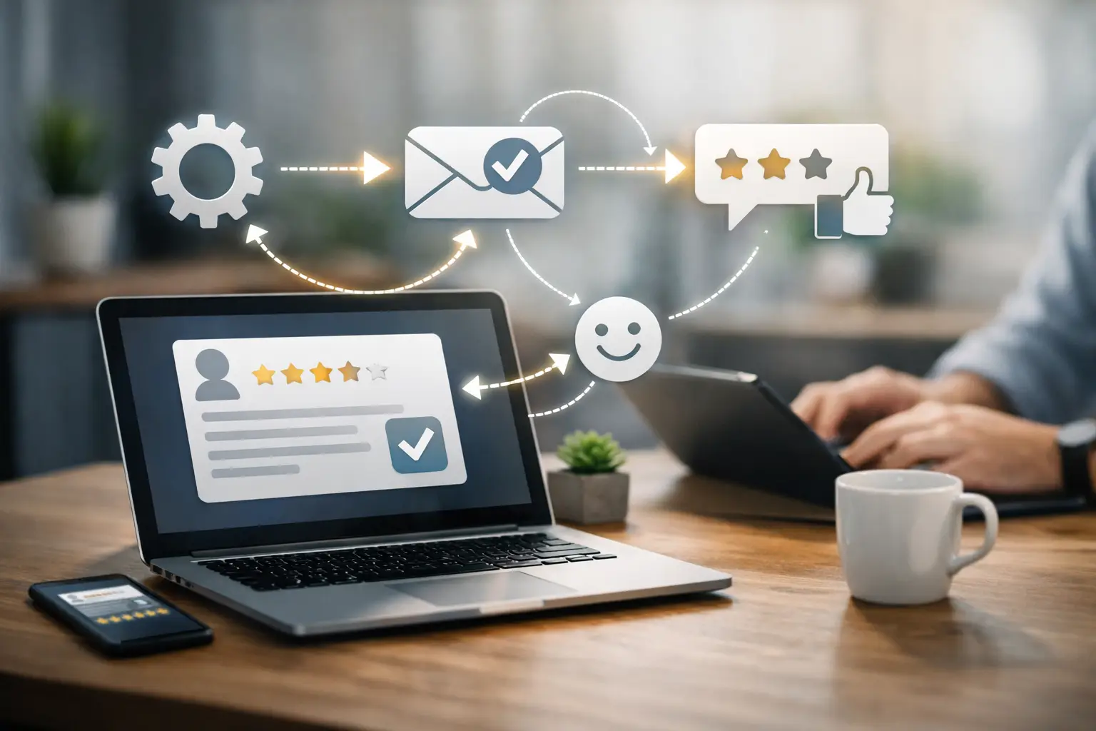 Reviewverzoeken automatiseren zonder gedoe