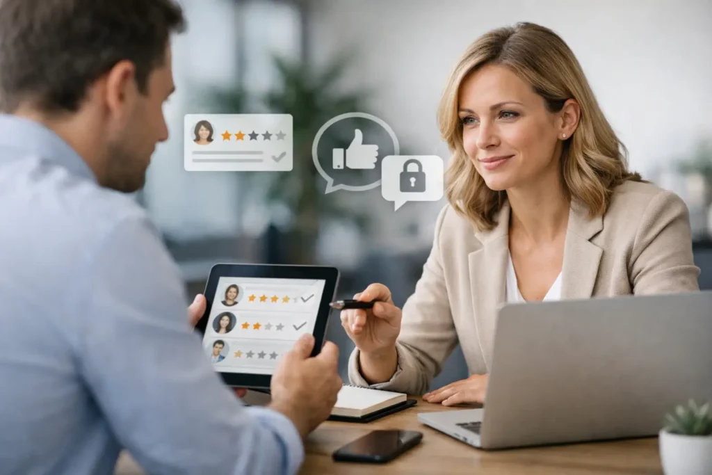 Reviewflow met privé feedback instellen