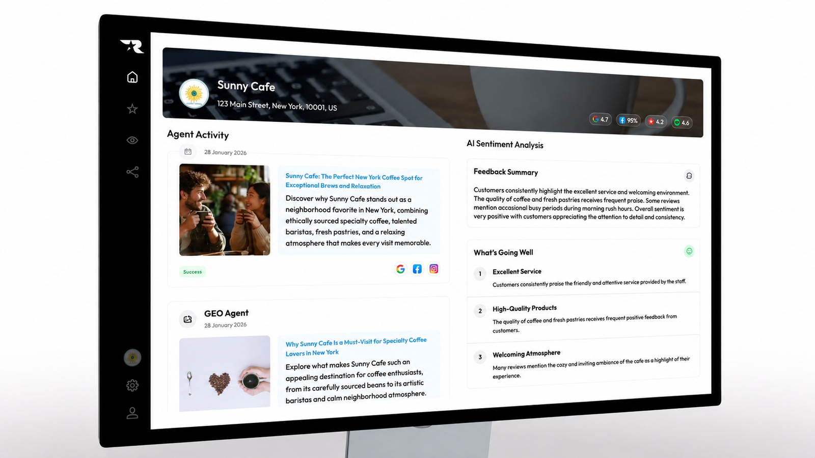 Illustratie: groei door positieve reviews