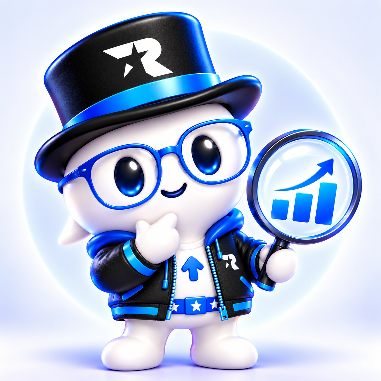 ReviewEazy SEO-mascotte met vergrootglas